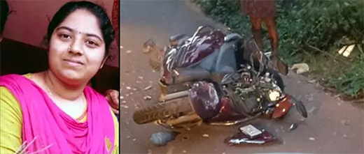 KSRTC bus- Scooter accident 